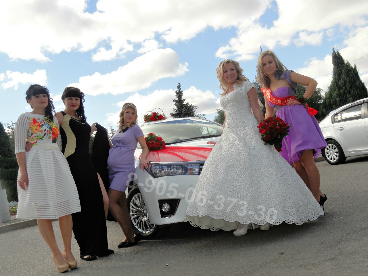Фото свадебных машин гостей